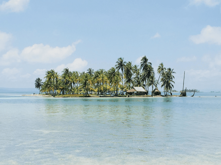 remote uninhabited rocky island